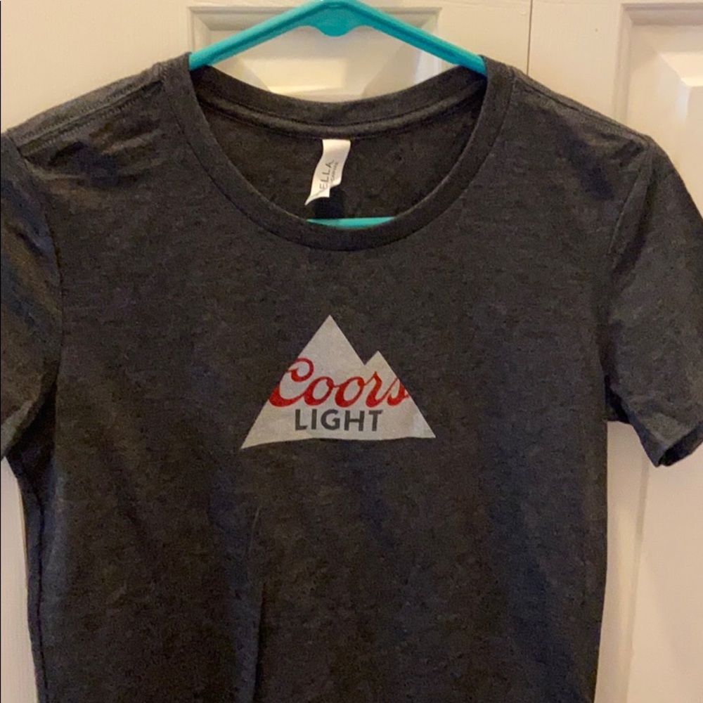 Women’s fitted dark grey fitted tshirt core lt